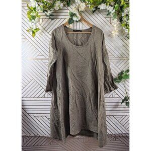 MIZUIRO IND Women's Japanese Minimalist Brand Shift Dress Wool Rayon Small